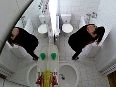 Amateur, Cuarto de baño, Ducha, Flaco, Tetas, Voyeur