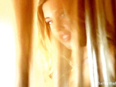 Grosse titten, Blondine, Vollbusig, Masturbation, Solo, Titten