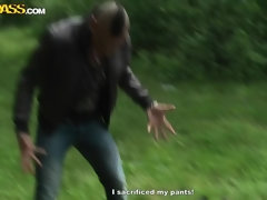 Blondine, Geld, Im freien, Piercing, Flotter dreier