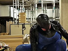 素人, 黒人, 黒人, フェティッシュ, ヒール, ゴム, 公共, 一人