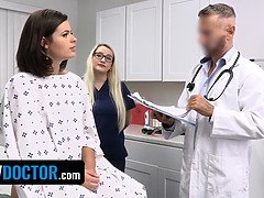Éjaculer dans la bouche, Médecin, Exam, Femelle, Hd, Énorme, Léchez, Bureau