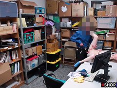 フェラチオ, 捕まる, オフィス, ポリス, ロシア人, 恥ずかしがりや, ティーン, オッパイの