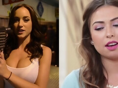 Grosse bite, Gros seins, Sucer une bite, Brunette brune, Tromperie, Trou de la gloire, Interracial, De plein air