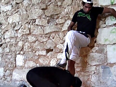 Leie, Blasen, Schwul, Im freien, Pornostars, Öffentlich, Realität, Dürr