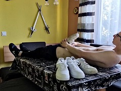 Leie, Europäisch, Füsse, Spassig, Schwul, Hardcore, Masturbation, Spielzeuge