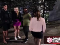 Agatha Mama & Tiffany Montavani: Wild Alley Orgy with Hot Brazilian MILFs - Anal, Outdoor & Cum Galore