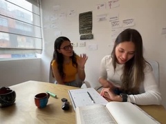 デカ尻, 指いじり, 自家製, キス, レズビアン, オナニー, オマンコ, スペイン人