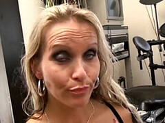 German MILF Conny Dachs pegs and rims Titus Steel's asshole in radio studio anal fuck