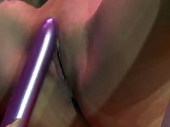 Dildo, Lesbisch, Lecken, Öffentlich, Realität, Schlampe, Entkleiden, Spanner