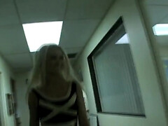 Marvelous blonde gets her belly covered in her lover's warm and sticky cum