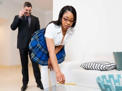 Grote kont, Grote mammen, Zwart, Pijpbeurt, Hondjeshouding, Handbeurt, Masturbatie, Tieten likken