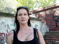 アナル, チン, ドイツ人, ハードコア, 淫乱熟女, 母, 公共, 現実