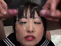 アジア人, ぶっかけ, イく瞬間, 日本人