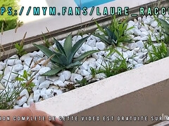 French Bikini Slut Empties A Guys Balls On The Terrace In Full View Of The Neighbors!