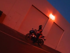 美女, デカチン, デカパイ, フェラチオ, バック, 自然山雀, アウトドア, ストリッピング