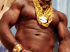 BBC Worship Hallelujah Johnson cumshot stroking my huge monster cock, the only God