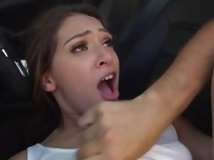 Love with hungry pussy talked porn guy to fuck her in his car