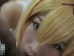 Divine asian harlot perfroming an amazing cosplay porn video