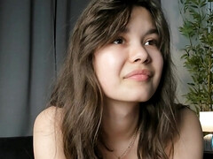 Morena, Hembra, Penetracion con dedos, Lencería, Masturbación, Tetas naturales, Solo, Tetas