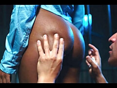 Braunhaarige, Besamung, Spermaladung, Schwanz, Hundestellung, Domination, Schwarz, Hd