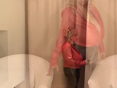 Gros seins, Blonde, Sucer une bite, Homosexuelle, Nénés