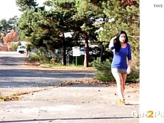 Leie, Schönheit, Braunhaarige, Hd, Öffentlich, Muschi, Dusche, Rock