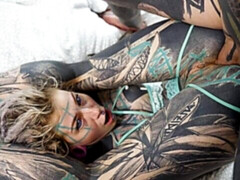 素人, ベッドルーム, デカチン, デカパイ, フェラチオ, バック, フェティッシュ, 淫乱熟女