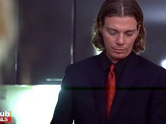 Runaway Blonde with beautiful body picked up for sex