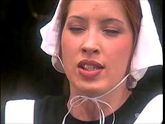 アナル, デカチン, デカパイ, ブロンド, フェラチオ, 茶髪の, なめる, オッパイの