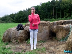 Roll In The Hay With Hot Brunette 1 - Alicia Wild