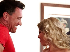 アナル, お尻, デカパイ, ブロンド, フェラチオ, 巨乳な, タトゥー, 妻