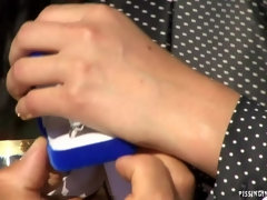 バック, 放尿, サテン, シャワー, フェラする, パイ刷り, オッパイの, 濡れ
