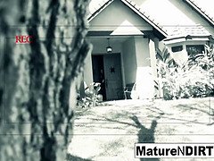 Brunette MILF secretly recorded masturbating and fucking