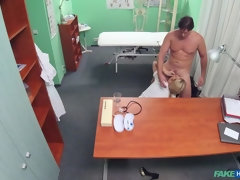 Leie, Blasen, Paar, Krankenschwester, Büro, Muschi, Uniform, Spanner