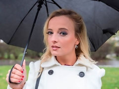 69, 舐める尻, ブロンド, フェラチオ, 手コキする, キス, ストッキング, ティーン