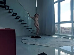 女, オナニー, 熟年, オーガズム, 赤毛, ロシア人, 一人, おもらし