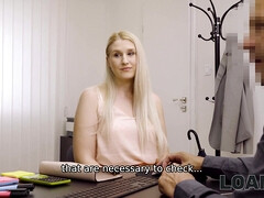 Audition, Blonde, Sucer une bite, Plantureuse, Hd, Argent, Bureau, Rasée