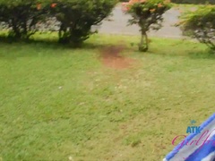 Mamada, Morena, Corridas faciales, Pajear, Al aire libre, Tetas, Voyeur, Mojado