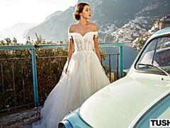 In den arsch, Grosser arsch, Grosser schwanz, Braunhaarige, Hundestellung, Lecken, Muschi, Titten