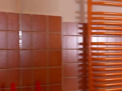 お尻, 足, 挿入, キッチン, オマンコ, 一人, オッパイの, おもちゃ