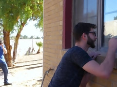 フェラチオ, 茶髪の, エロ熟女, 口内発射, 手コキする, 淫乱熟女, 母, 三人