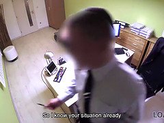 Vorstellungsgespräch, Pummelig, Hundestellung, Handjob, Geld, Büro, Spion, Jungendliche (18+)