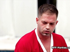 Bikini, Flotter vierer, Gruppe, Hd, Interrassisch, Party, Realität, Jungendliche (18+)