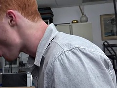 Amateur, Anal, Grosse bite, Noir ébène, Interracial, Bureau, Pov, Rousse roux