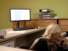 Entrevista, Rubia, Madres para coger, Dinero, Oficina, Coño