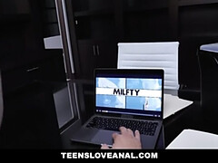 TeensLoveAnal - Teen Gets Ass Fucked By Daddys Friend