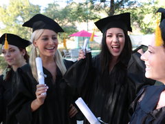 Blonde, Collège université, Mignonne, Jeux, Groupe, Naturelle, Nue, De plein air