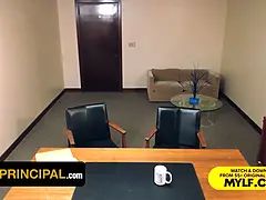 Blondine, Blasen, Schmuddelige sprache, Milf, Büro, Reiten, Tanga, Netzkamera