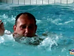 Dick & Rittea: Swimming Coach's Delight (Cumshot, Facial, Handjob)