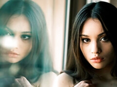 Cul, Sucer une bite, Brunette brune, Branlette thaïlandaise, Embrassement, Léchez, Chatte, Adolescente